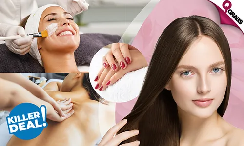 Killer Beauty Combos: Facial, Massage, Hair Treatment, Manicure with Polish & More!